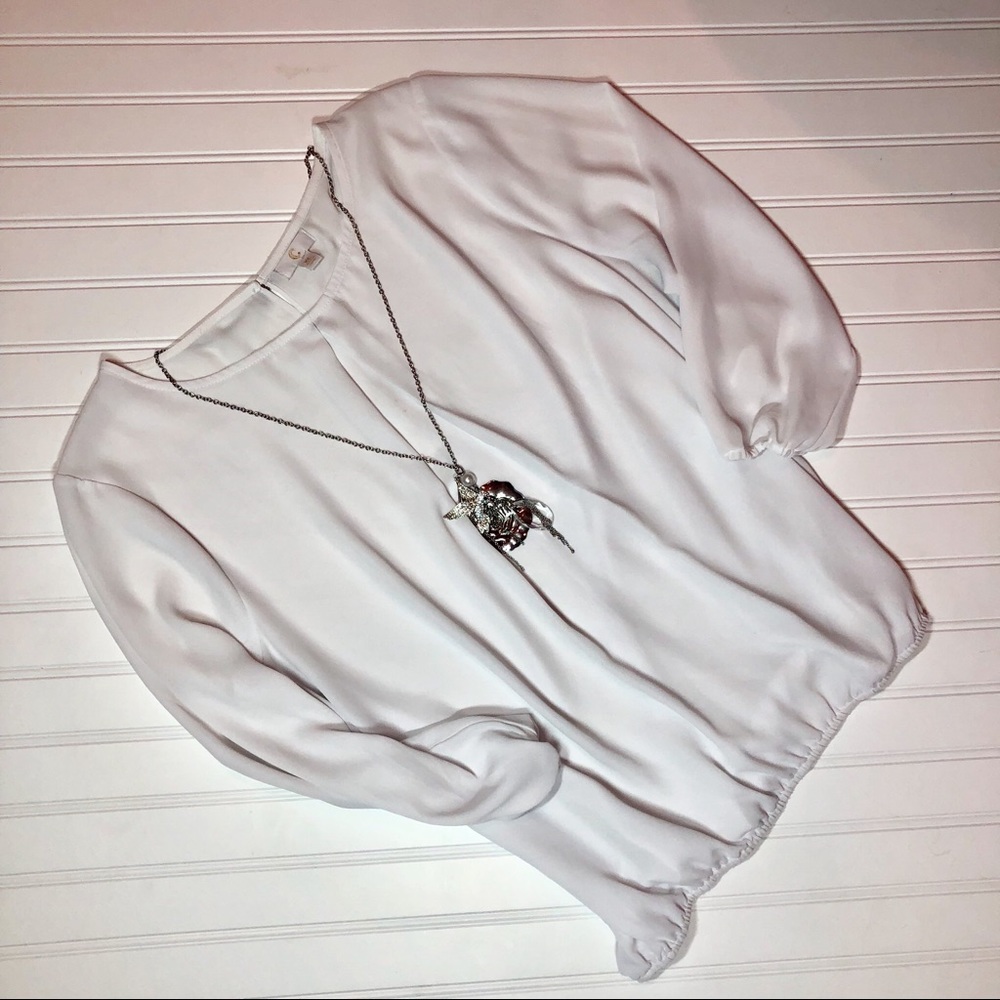 Lightweight White Work Blouse
